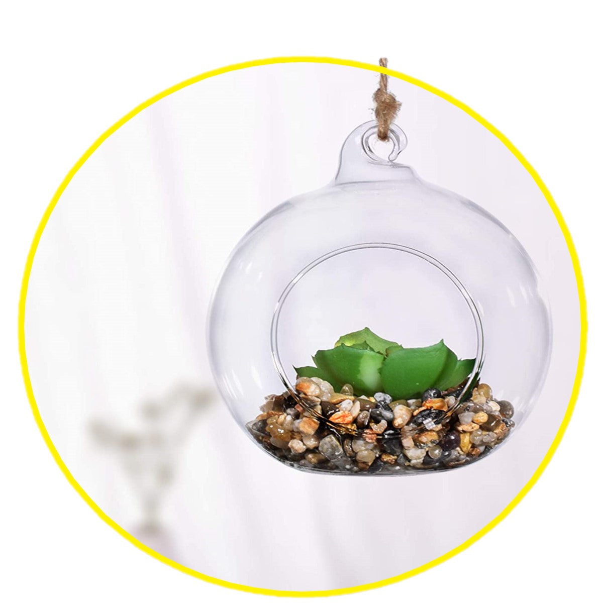 Porta Vela 8 Cm Vidriodeco Colgante Terrario Deco Matrimonio