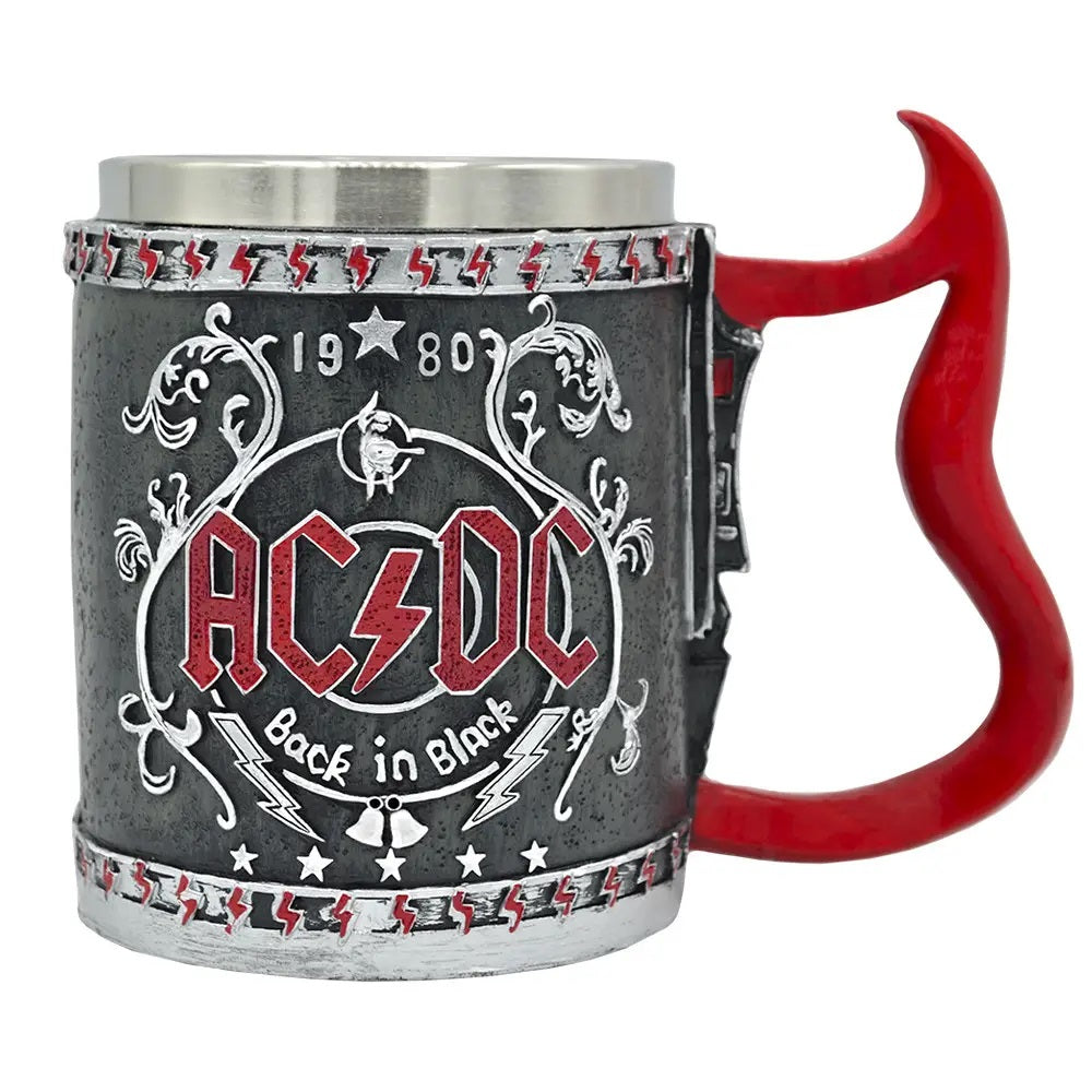 Tazón Taza 3D resina Rock grupo AC / DC Back In Black