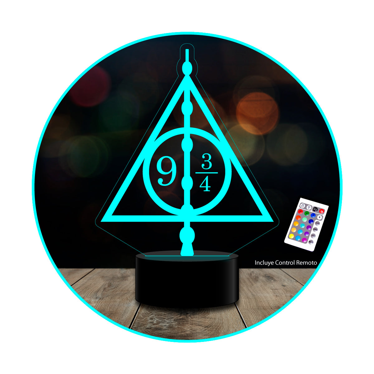 Lámpara 3D leyenda Reliquias de la muerte Harry Potter – EstoyKuku