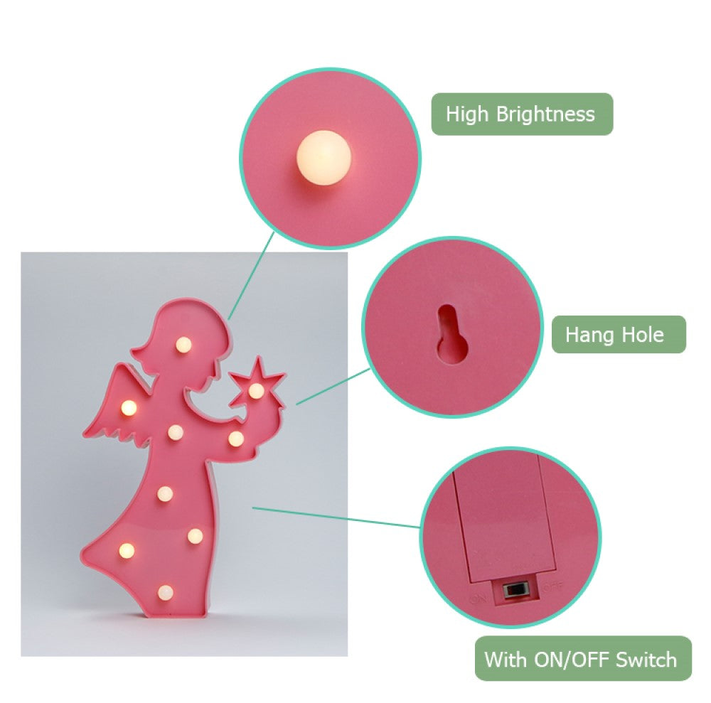 Lámpara Led Angeles Angelito Bautizo Bebe (estoykuku)