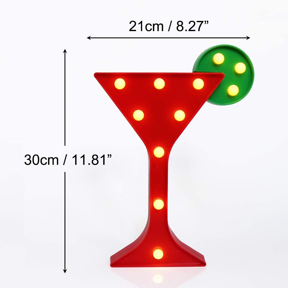 Lámpara 3D Plástico Copa coctel candy bar (estoykuku)