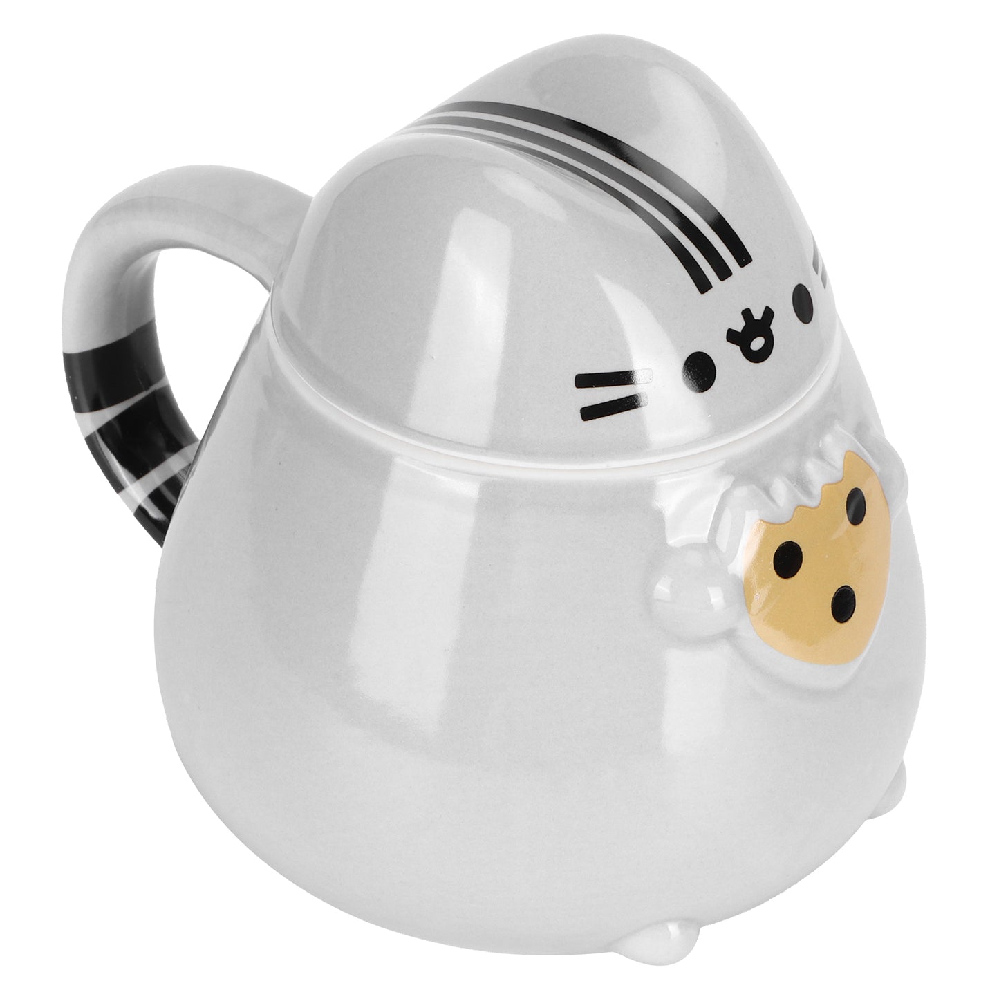 Tazón 3D cerámica gato Pusheen galleta