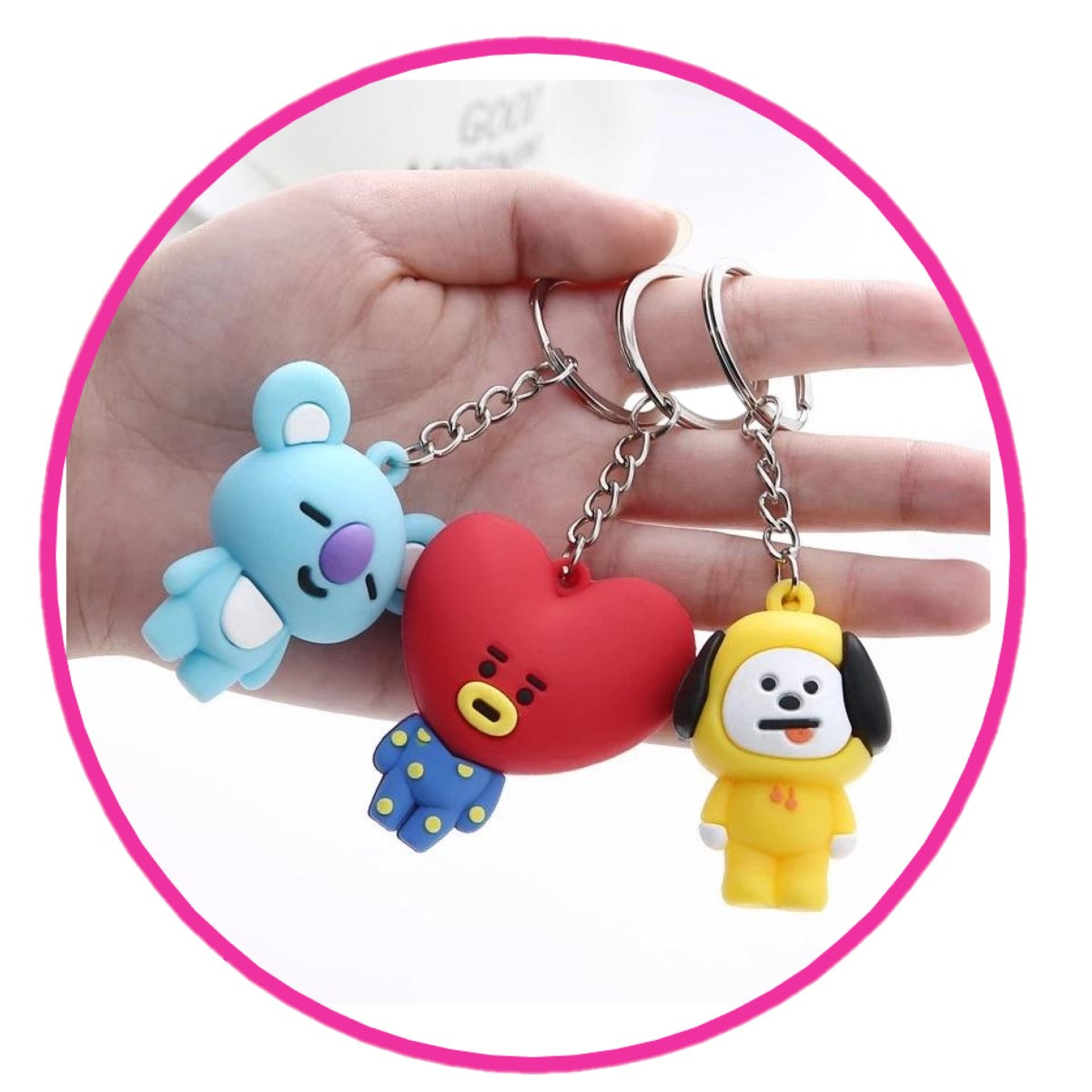 LLavero 3D silicona BTS k Pop BTS21 Tata Rj chimmy koya