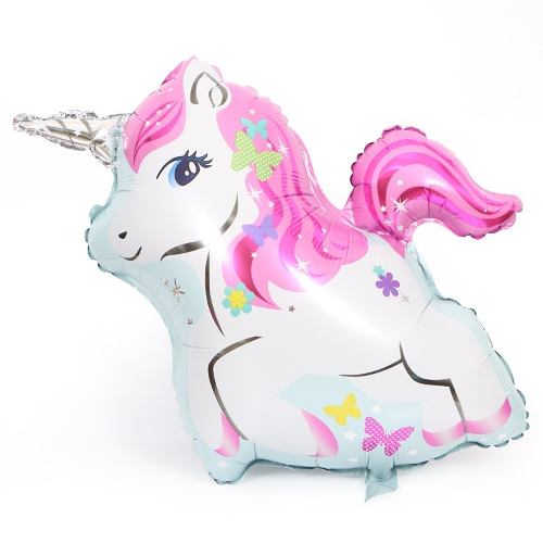 Globo Unicornio Metalico Pequeño Kawaii Cumpleaños