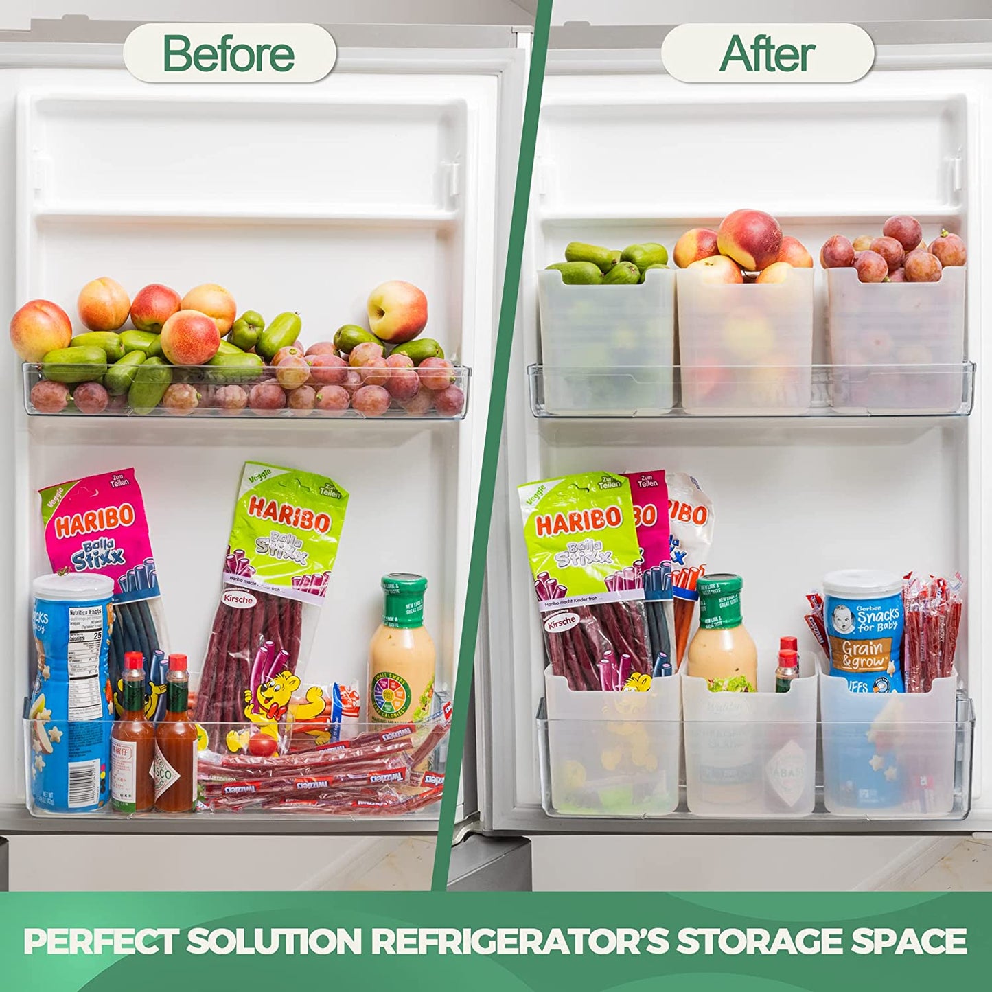 Set Organizadores Puerta refrigerador caja almacenamiento