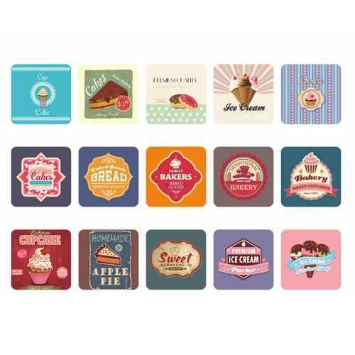 Set De Stickers Kawaii Sweet Cake Bread