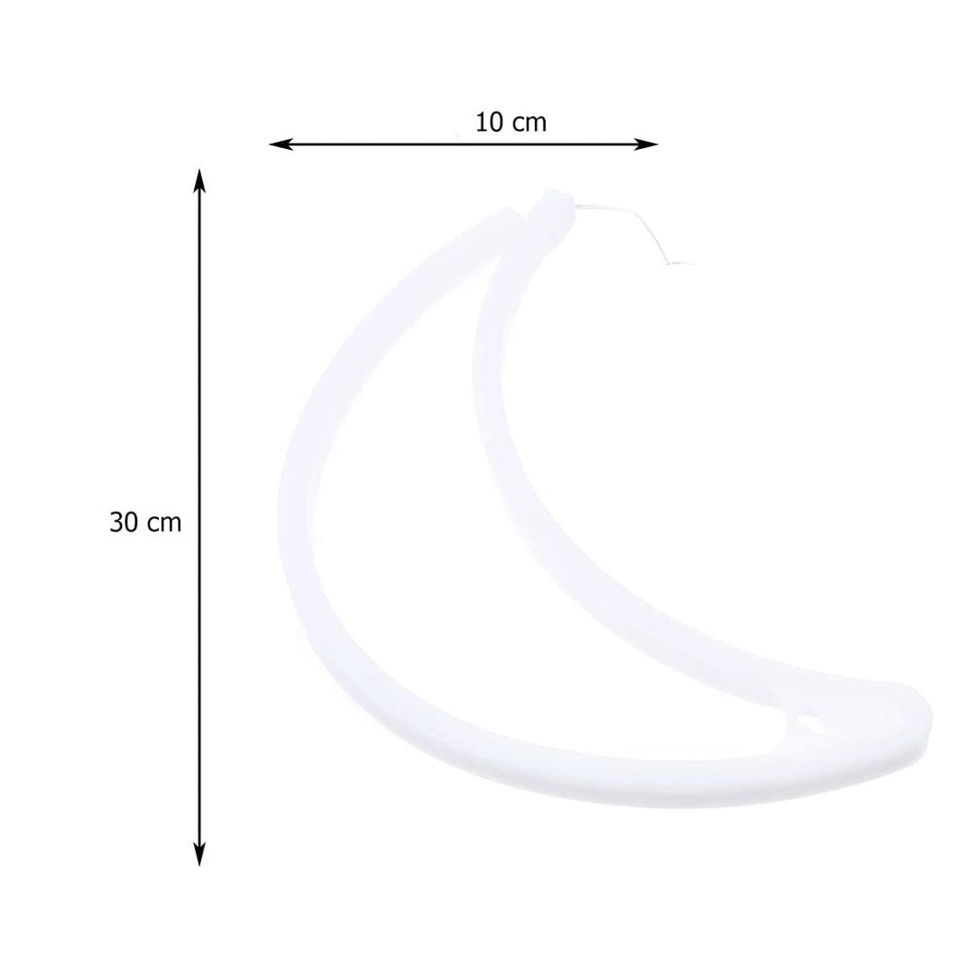 Lampara De Neon Pilas Forma Luna Candy Bar Led