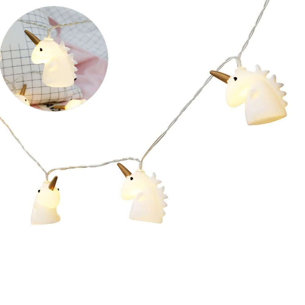 Guirnalda De Luces Led Unicornios Rainbow Kawaii Niñas