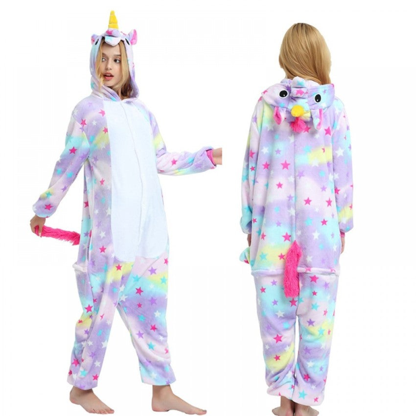 Pijama Unicornio Kawaii Kigurumi Estrellitas Adultos