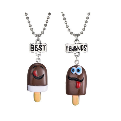 Collar Bff Cupcake Helado Comidas Mejores Amigos Best Friend
