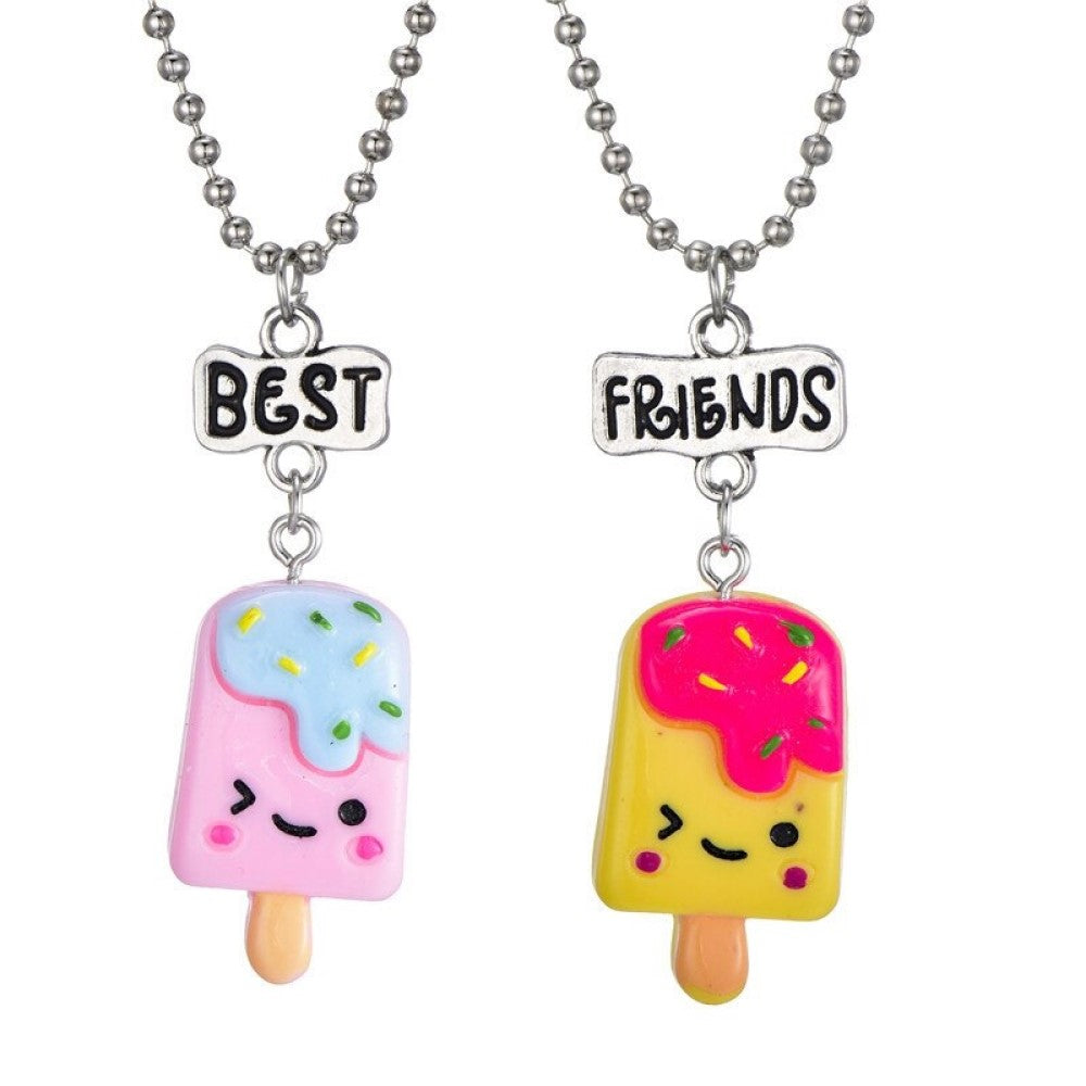 Collar Bff Cupcake Helado Comidas Mejores Amigos Best Friend