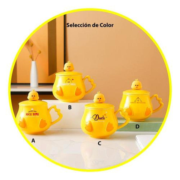 Tazon 3D Patito tapa y cuchara pretty duck cute kawaii