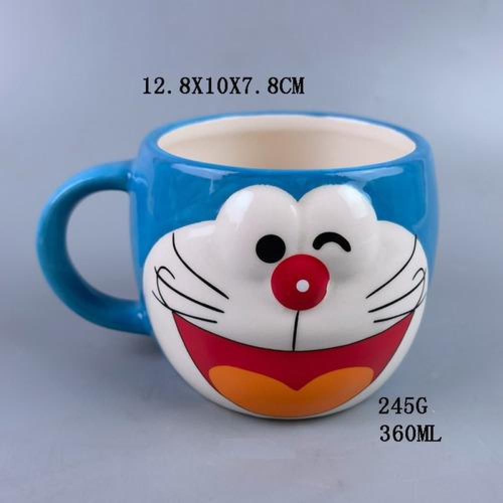 Tazón taza 3D Doraemon Gato cosmico