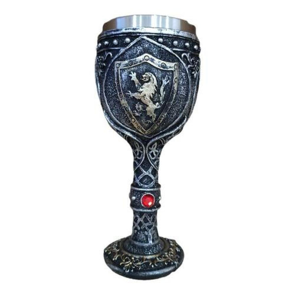 Copa 3D resina acero escudos casas sigil GOT