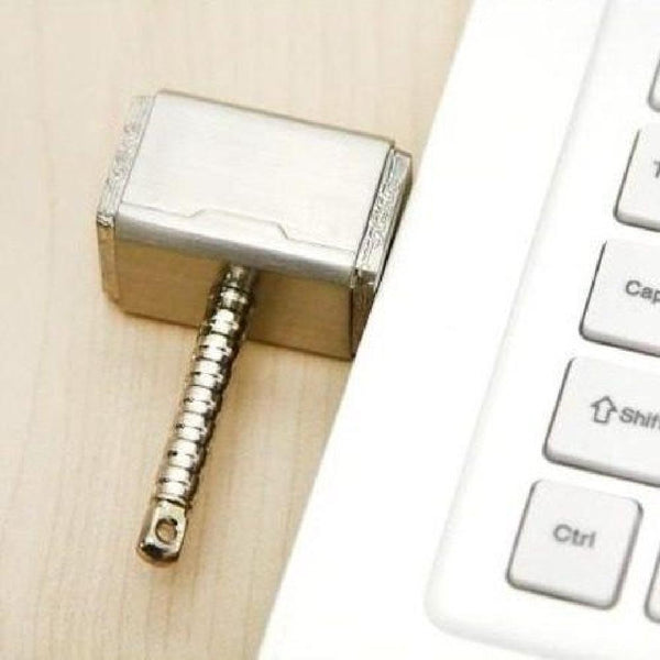Usb Pendrive 16 Gbs Martillo De Thor (mjölnir) Metalico