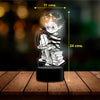 Lámpara Ilusión 3D Harry Potter sentado y buho Hedwig kawaii