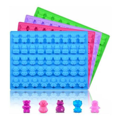 Molde silicona mini animalitos 44 unidades