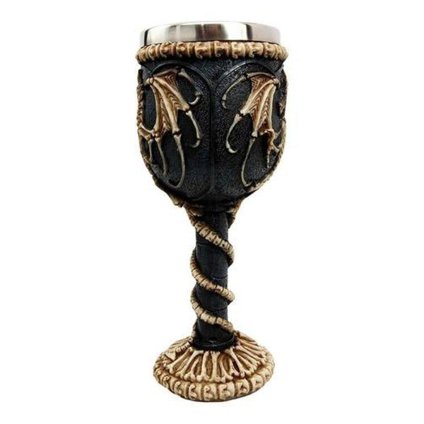Copa Caliz 3D Dragon esqueleto gótica skull