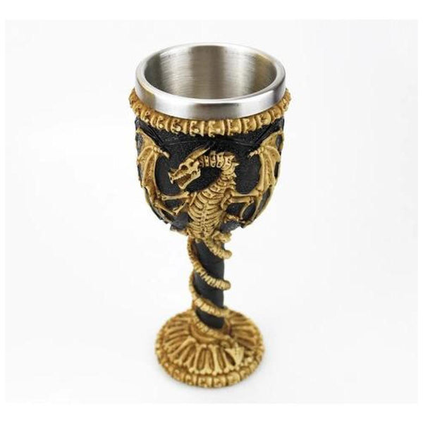 Copa Caliz 3D Dragon esqueleto gótica skull