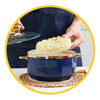 Bowl tipo olla cerámica nórdico dorado  ramen