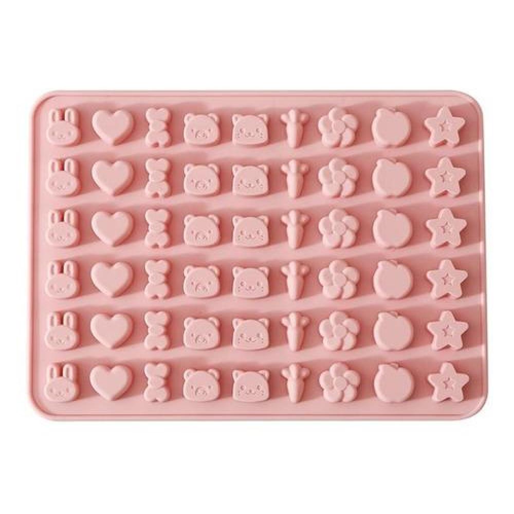 Molde de Silicona 54 mini figuras kawaii cut conejito osos