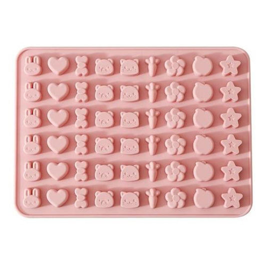 Molde de Silicona 54 mini figuras kawaii cut conejito osos