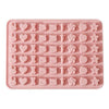Molde de Silicona 54 mini figuras kawaii cut conejito osos
