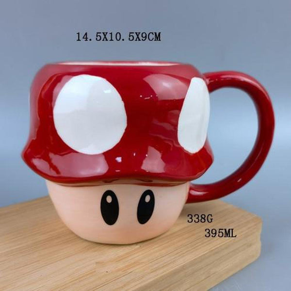 Tazon Taza 3d  Hongo Toad rojo Super Mario Bross