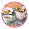 juego de té tetera cerámica individual luxury  it´s a girl