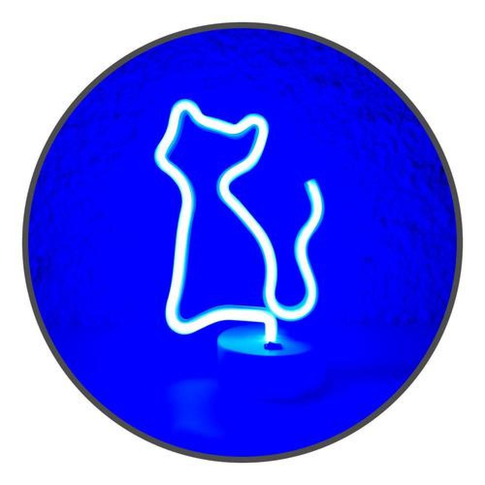 Lámpara Neón led Gato pila decoración