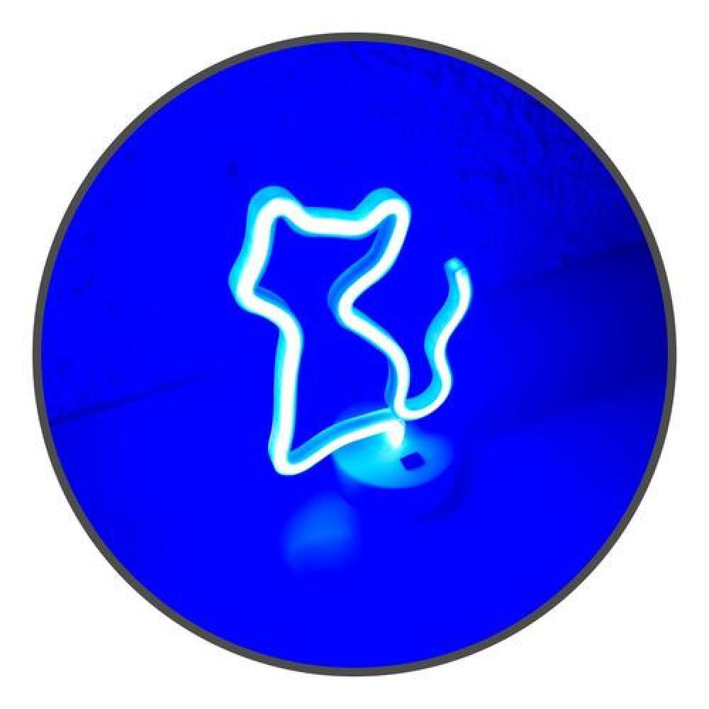 Lámpara Neón led Gato pila decoración