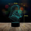 Lámpara 3d Star Wars Darth Vader 7 Colores