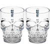 Set 2 Vaso Cervecero Calavera Shopero Chopero Vidrio 480cc