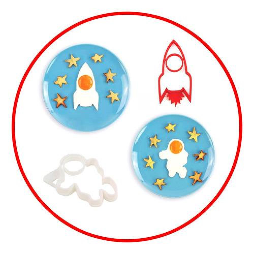 Molde Silicona para huevo Cohete Space egg