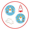 Molde Silicona para huevo Cohete Space egg