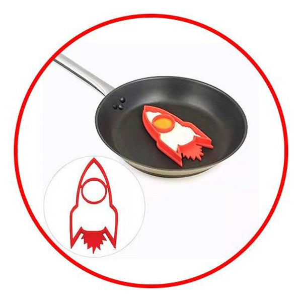 Molde Silicona para huevo Cohete Space egg