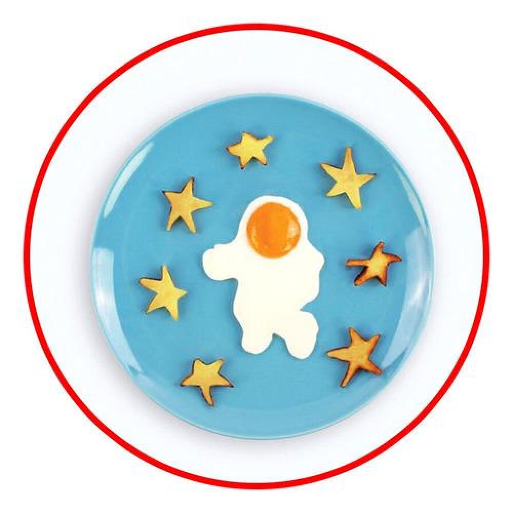 Molde Silicona para huevo Cohete Space egg