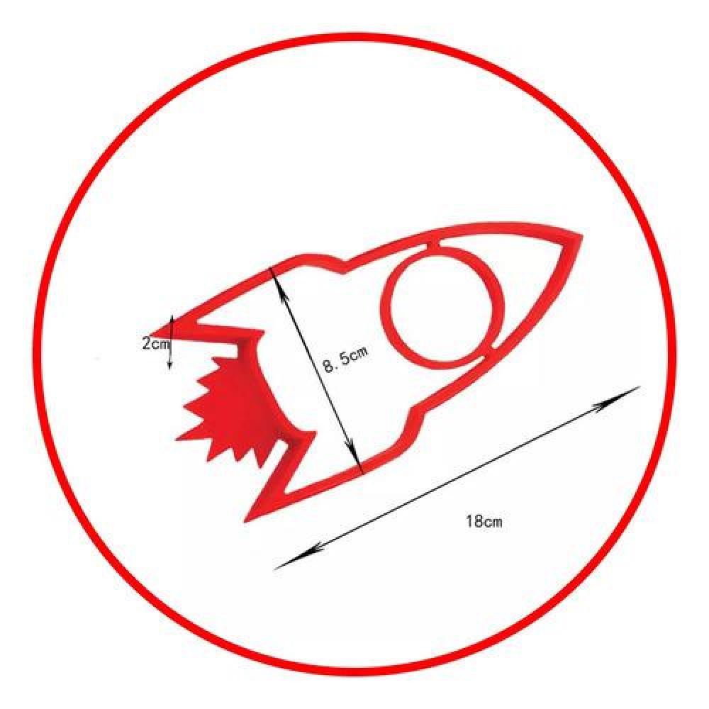 Molde Silicona para huevo Cohete Space egg
