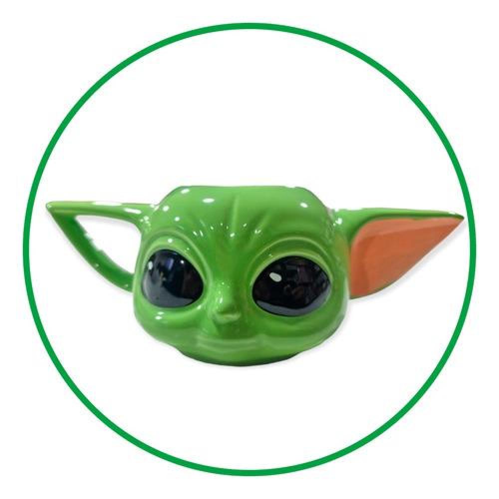 Tazón Taza ceramica 3D Baby Yoda Mandalorian