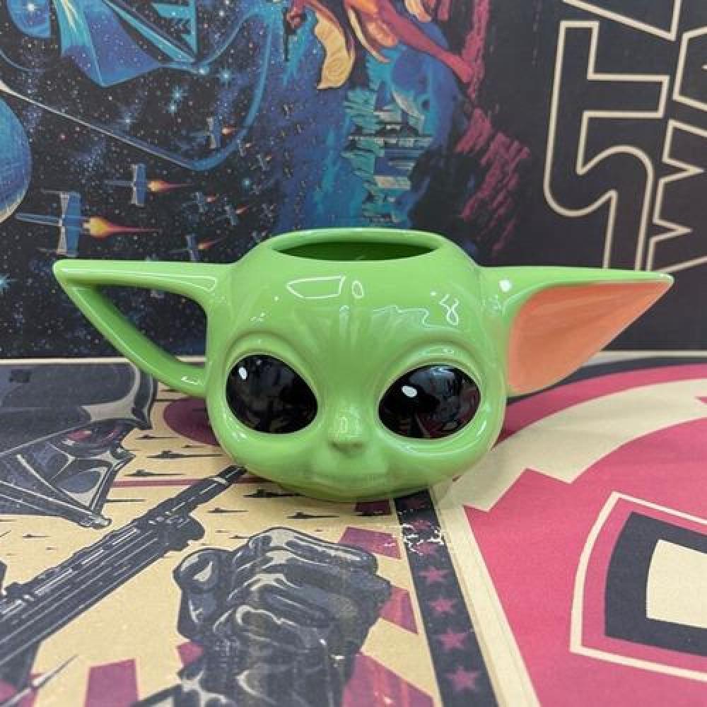 Tazón Taza ceramica 3D Baby Yoda Mandalorian