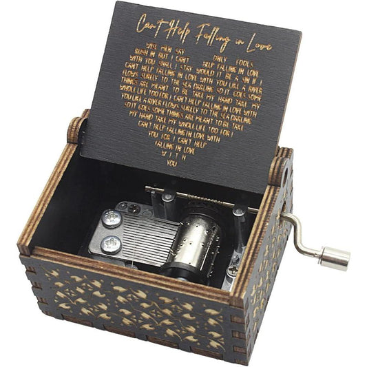 Caja Musical Elvis Can't Help Falling In Love corazón amor
