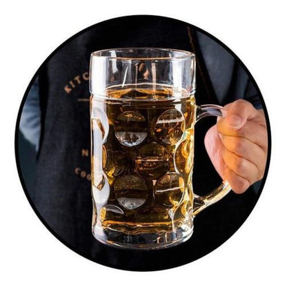 Vaso Xl Shopero Vidrio Cervecero 1000 Ml 1 Litro