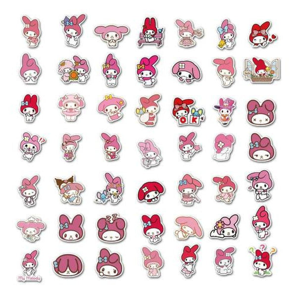 Set Sticker calcomanias animación My Melody cute