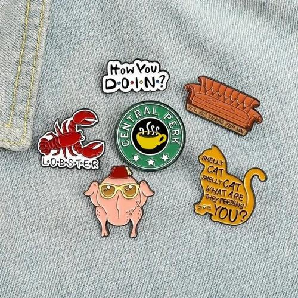 set pines broches serie Friends TV Show