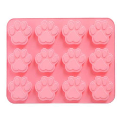 Molde de Silicona Patita de gato- perro animalito