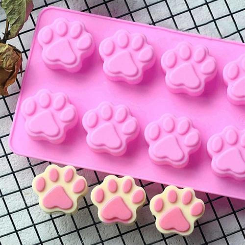 Molde de Silicona Patita de gato- perro animalito