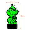 Lámpara led 3D El Grinch odia la navidad