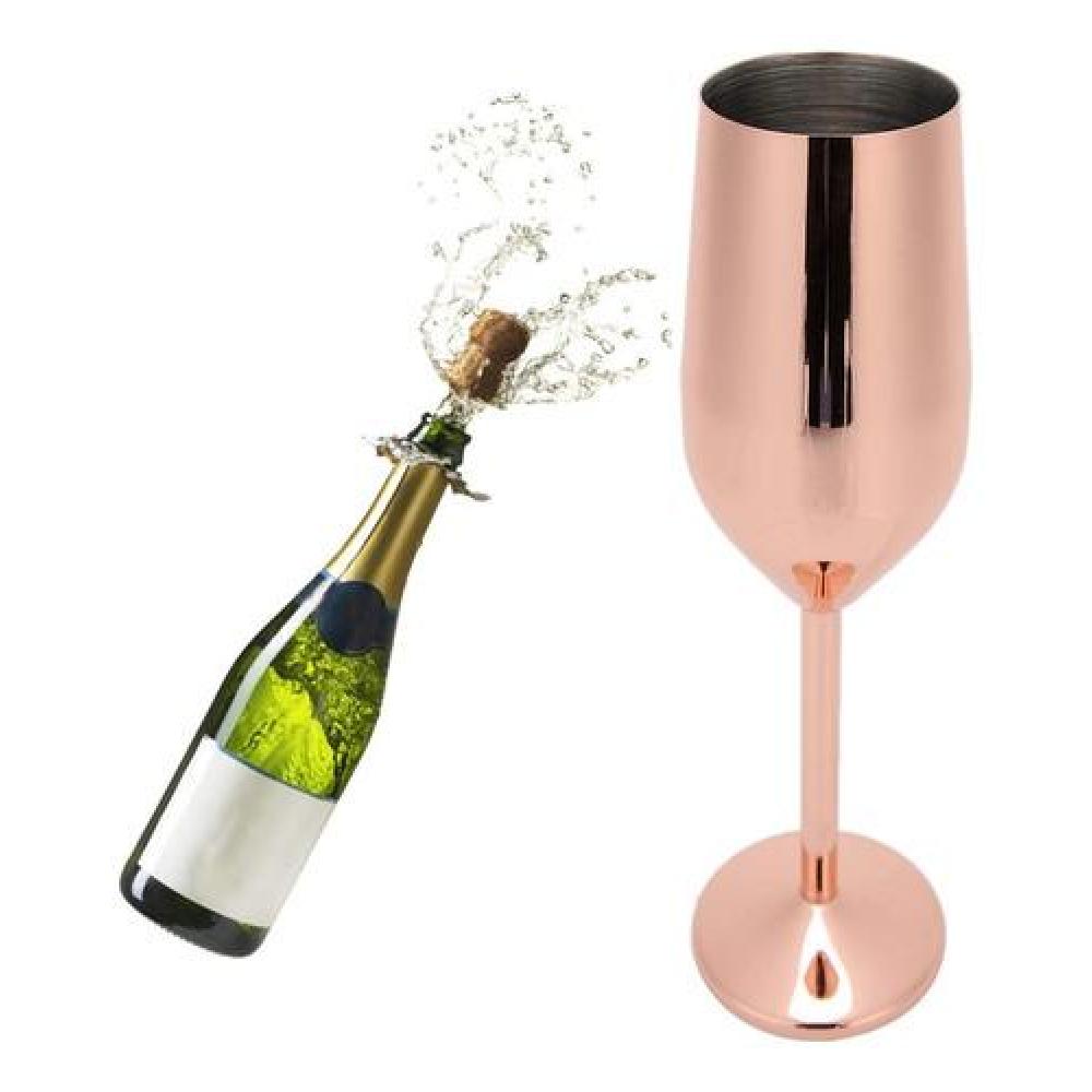 Copa metálica  Acero inoxidable Tipo Flauta Champagne