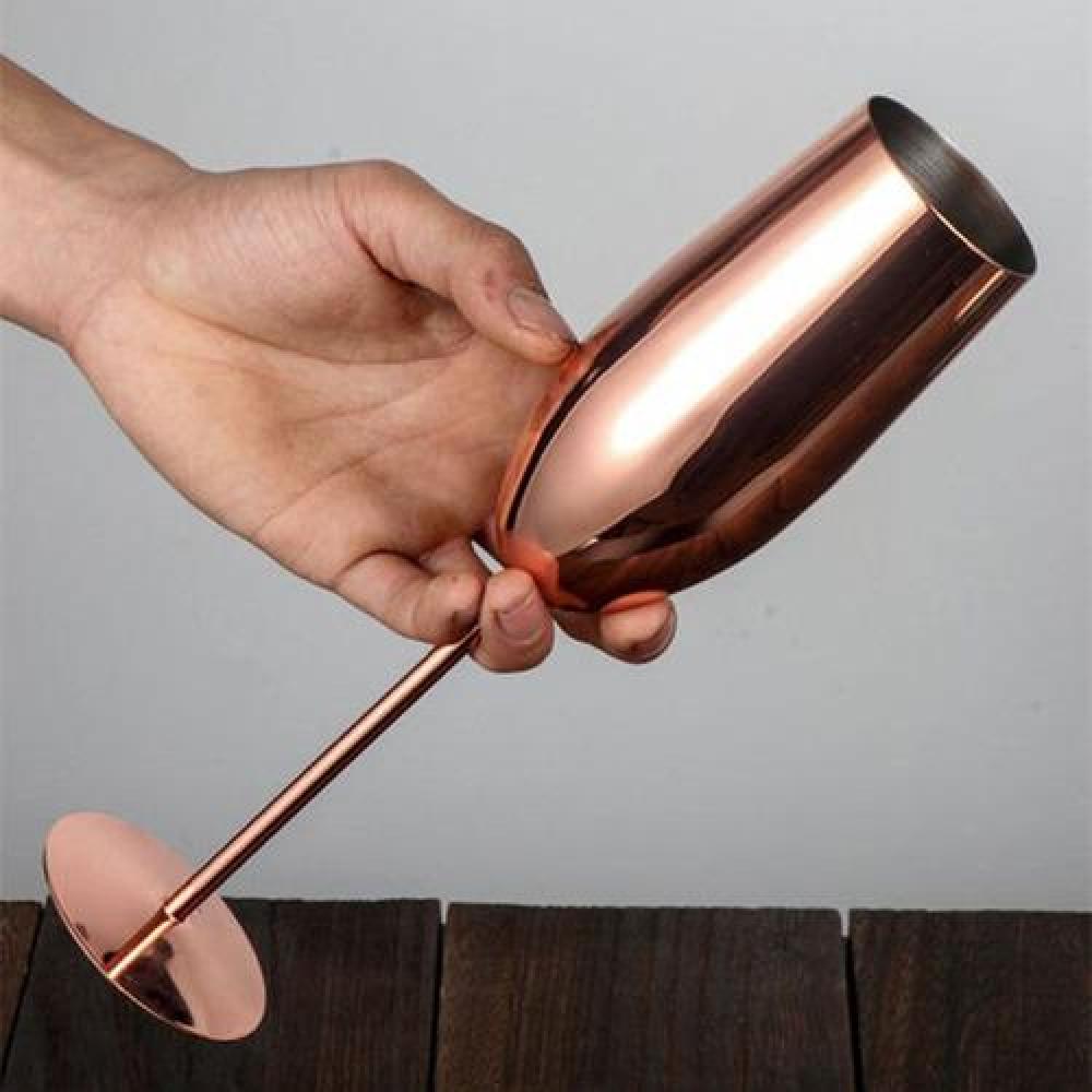 Copa metálica  Acero inoxidable Tipo Flauta Champagne