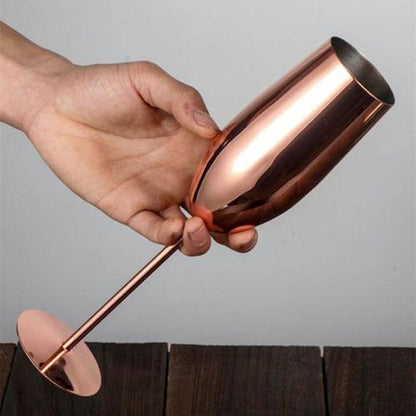 Copa metálica  Acero inoxidable Tipo Flauta Champagne